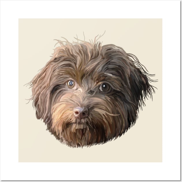 Havanese Dog Portrait Wall Art by Art by Deborah Camp